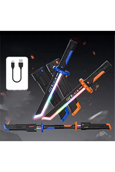 Online 44 Cm Kıvılcım Çıkartan Özel Efektli Şarjlı Işın Kılıcı Sword Dazzlıng...