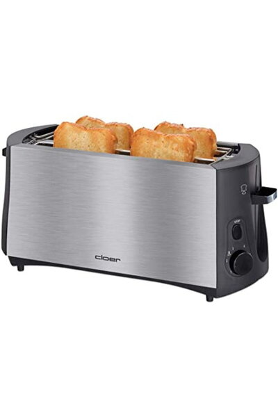 Cloer 3719 Toaster Argintiu/Negru 1380W