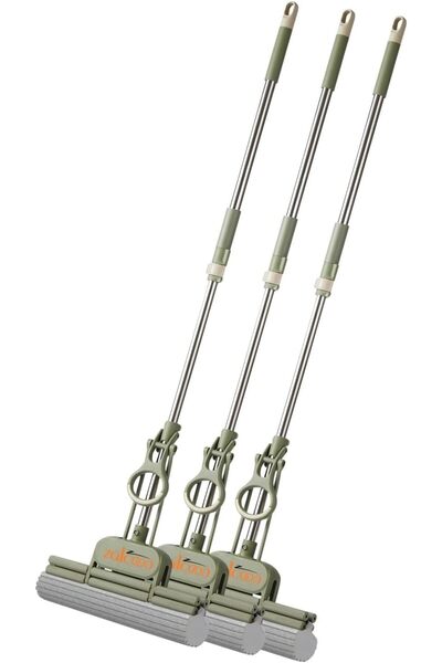 Zalcoon PVA Quadruple Rollers Sponge Mop 33cm, Super Absorbent Foam Sponge Mop