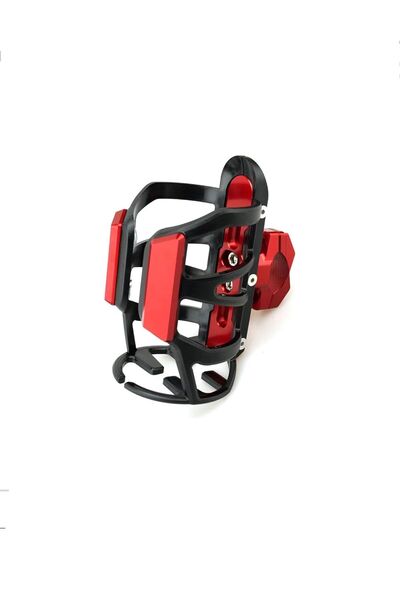 Doğuş Motosiklet Bardak Tutucu İçecek Tutucu Kırmızı