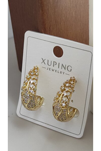 DİAVENTA TAKI VE AKSESUAR Xuping Vip Küpe - Zirkon Taşlı Damla Model Modern G...