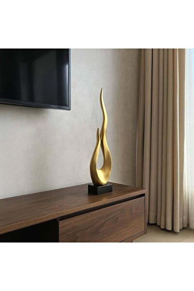 Oss elhetraf مجسم فايبر بشكل لهب بثلاثة ألوان – ديكور مودرن فاخر ارتفاع 56 سم...