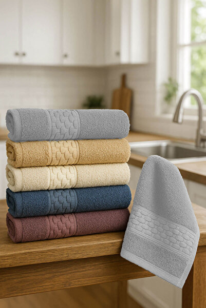 Elif Mira 6-Piece Kitchen Towel Set 30X50 cm 100% Cotton Wendy