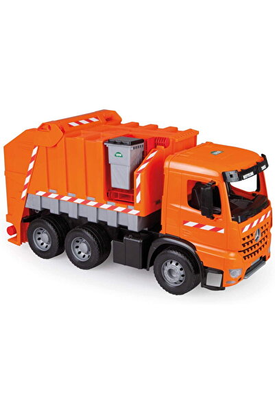 LENA GIGA TRUCKS Garbage truck Arocs with stickers, toy vehicle (orange)