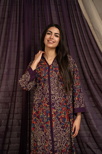 AFandina Mother and daughter jalabiya with an elegant floral design SM-46