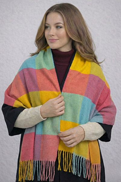 Gubo 100% Acrylic Women's Shawl Colorful