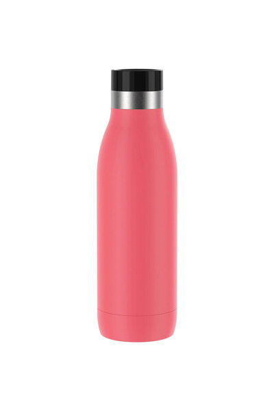 emsa Bludrop Color insulated drinking bottle 0.5 liter, thermos bottle (coral, stainless steel)