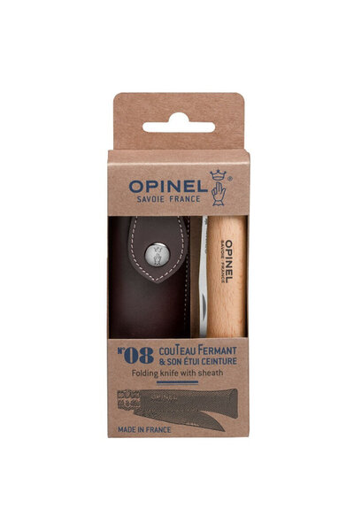Opinel Oțel inoxidabil nr. 08 + teacă