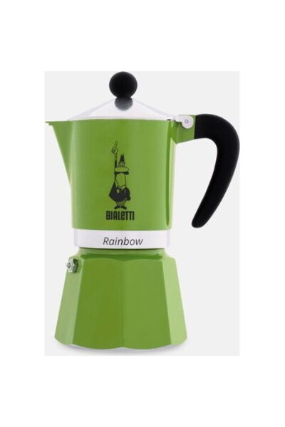 Bialetti Rainbow, capacity 150 ml, for 3 cups, Green