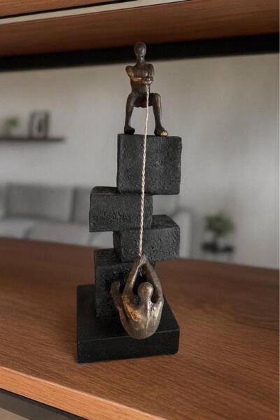 Oss elhetraf مجسم ديكوري فنّي للتسلق والمساعدة – فايبرو – 37×12 سم