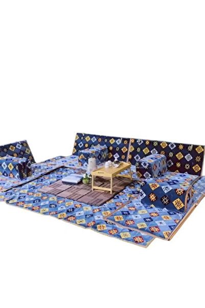 Cady One A 9-piece heritage floor seating set suitable for travel, camping, and the garden.
