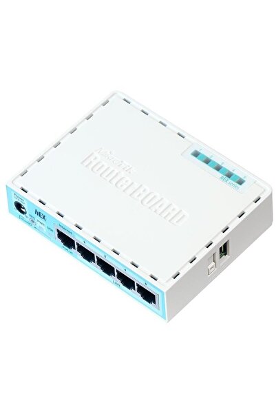 MIKROTIK hEX RouterOS L4 256MB RAM, LAN 5xGig, router Soho, intrare PoE, carcasă din plastic