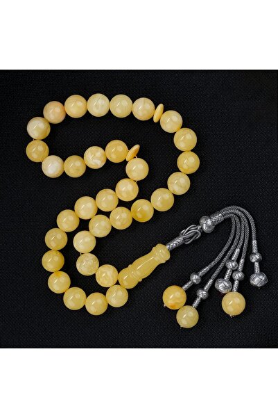 TESBİHCİBABA Usta İşi Kazaz Dev Boy Yoğurtlu Damla Kehribar Tesbih