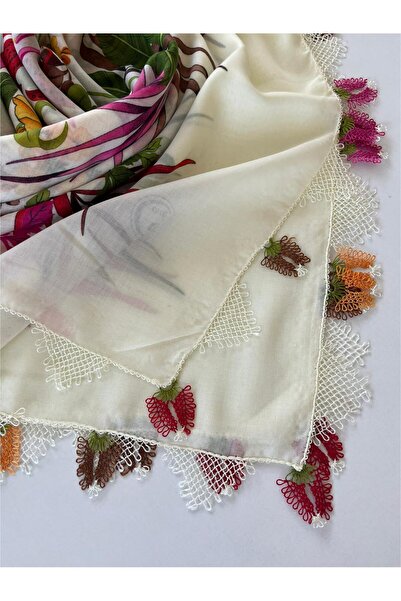 CENK YAZMA El Işi Iğne Oyalı Yazma/iğne Oyası/iğne Işi Yemeni/el Işi Tülbent/...