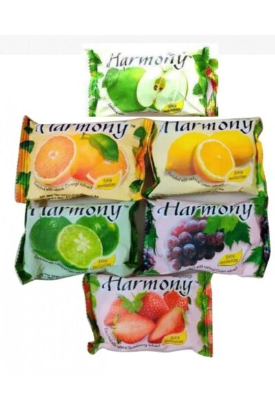 Harmony Set of 6 Extra Moisturizing Fruit Soap Multicolor 75x6 grams