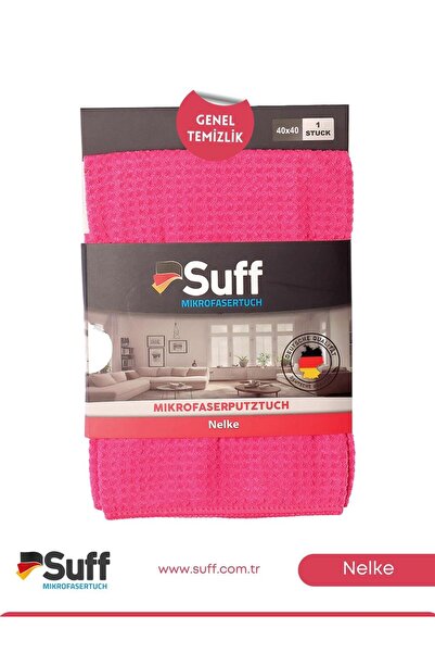 Suff Nelke Genel Temizlik Bezi Küçük Damalı 40x40 Pembe | Pembe