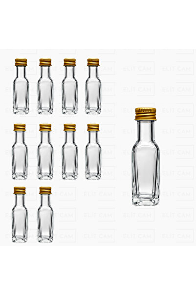 Elitcam 20 CC MARASKA KÖŞELİ CAM ŞİŞE ( 10 ADET)