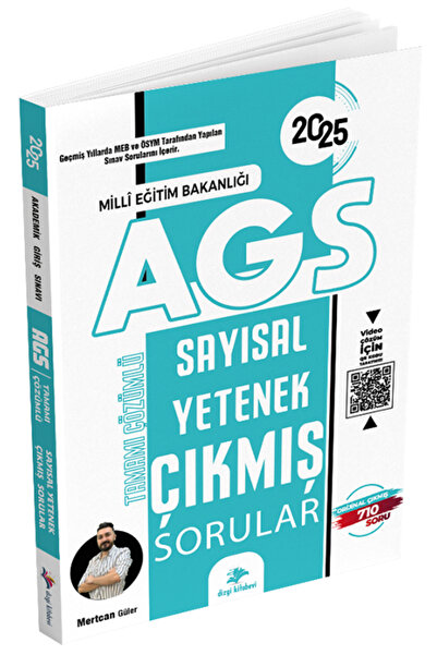 Dizgi Kitap 2025 Meb Ags Sayısal Yetenek Video Çözümlü Çıkmış Sorular Mertcan...