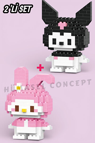 YILDIRIM OYUNCAK Kuromi My Melody Karakter Figürü 3D Yapboz Puzzle Yapı Oyunc...
