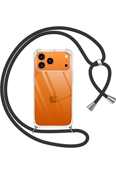 TEKNOMODA iPhone 17 PRO MAX Kılıf Boyun Omuz Askılı iPli Anti Şok Korumalı Şe...