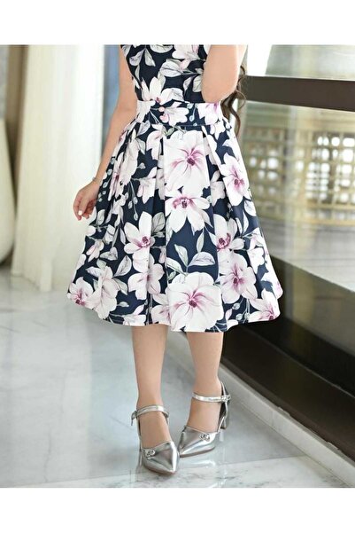 Alesaei-mondo tondo تنورة بناتي كحلي مورد 7243