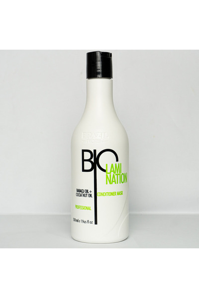 Brazil Protein برازيل بروتين بيولاميناشن بلسم الشعر - 550 مل بخلاصة زيت الباباسو وزيت جوز الهند والفيتامينات.