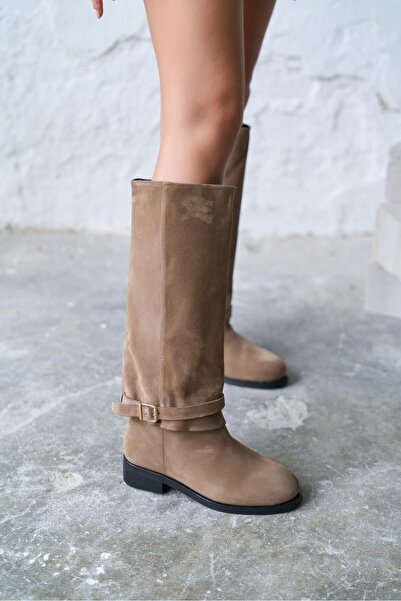 PELİN'İN AYAKKABILARI TAMBOV KUM SÜET ÇİZME