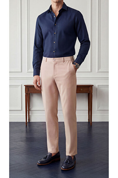 Etikmen Sports Classic Beige Easy Iron Men's Trousers