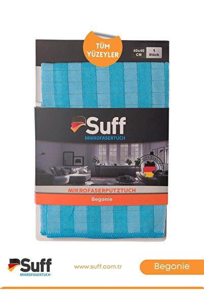 Suff Begonie Begonya Yüzey Temizlik Bezi Şeritli 40x40 | Cam ve Sehpa Temizli...