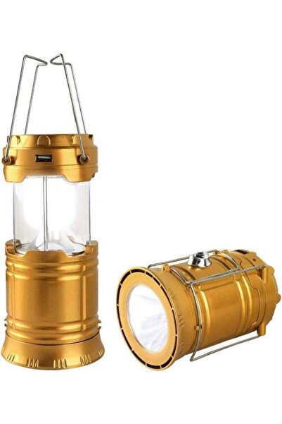 Generic LED Camping Lantern, Solar and Rechargeable Flashlight