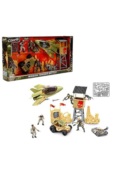 sunman oyuncak مجموعة ألعاب الحرب التكتيكية العسكرية – طائرة، دبابة، مركبة أر...