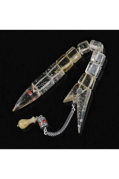 TESBİHCİBABA Su Damlası Eşsiz Eser Has Kehribar Balık Tesbih