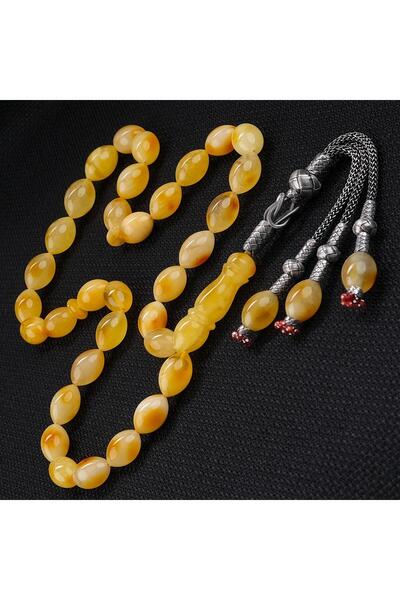 TESBİHCİBABA Premium Class Kraliçe Damla Kehribar Tesbih