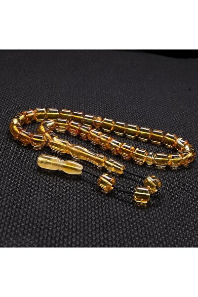 TESBİHCİBABA Wrist Length Cut Drop Amber Prayer Beads