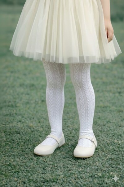 Diba 0-14 години Бамбукови еластични зимни чорапогащи за момичета