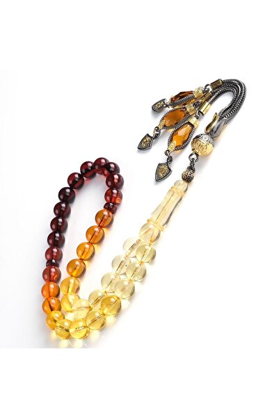 TESBİHCİBABA Trend Color Bleeding Drop Amber Prayer Beads