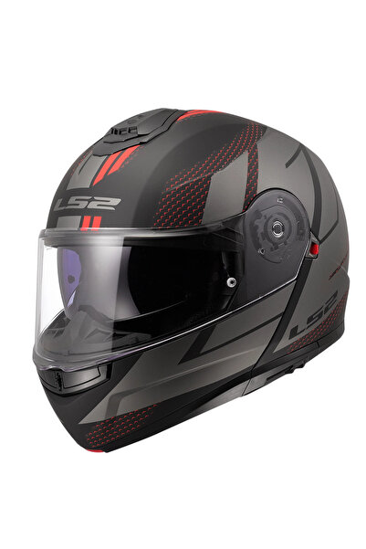LS2 STROBE 2 CODE MAT SİYAH-GRİ KASK