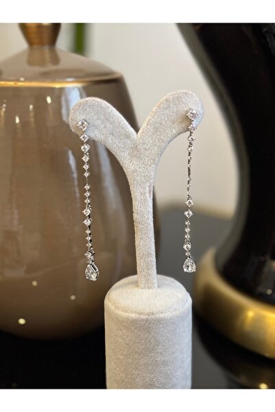 jeva Sarkık Taşlı Küpe