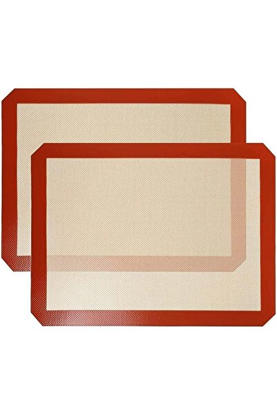 Showay عبوتان من حصيرة الخبز المصنوعة من السيليكون، حصيرة خبز سيليكون ممتازة غير لاصقة ومقاومة للحرارة للبسكويت،