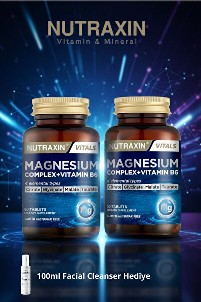 Nutraxin 2'li Avantajlı Set: Magnesium Complex 60 Tablet + 100ml Jel Hediye