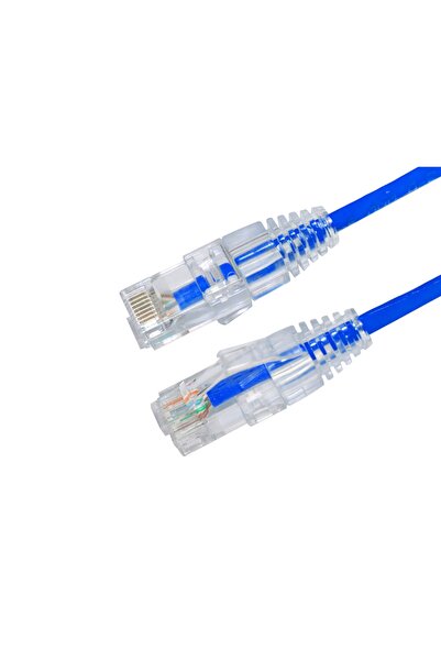 AGER Ac-602-0015 15cm Utp Slim Cat6 Patch Cable Blue Cu, Lszh Awg 28
