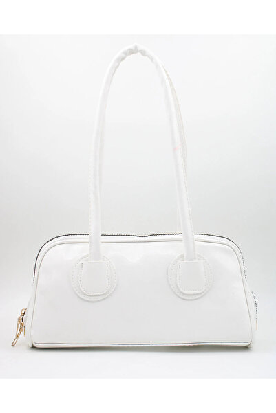 Bersia Women's Patent Leather Baguette Hand and Shoulder Bag Alişya