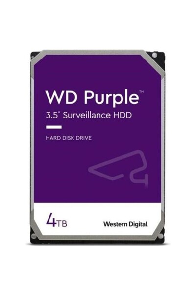 Universal قرص صلب WD PURPLE سعة 4 تيرابايت بسرعة 5400 دورة في الدقيقة وذاكرة ...