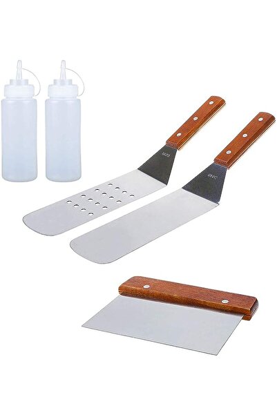 Promass Grade Stainless Steel Bbq Grill And Griddle Spatulas Tool Kit Great For Grill Griddle Flat