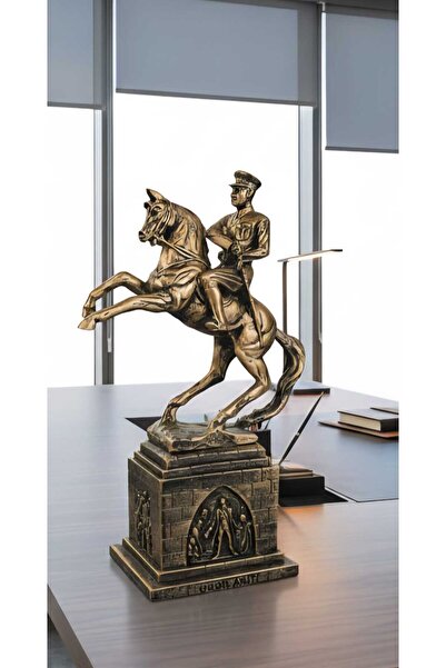 Marka Tasarim Dekoratif Polyester Atatürk Onur Anıtı Heykeli Gold Eskitme 22 ...