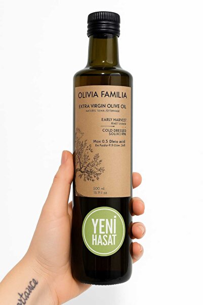 Olivia Familia Erken Hasat Soğuk Sıkım Filtresiz Natürel Sızma Zeytinyağı 500 mL
