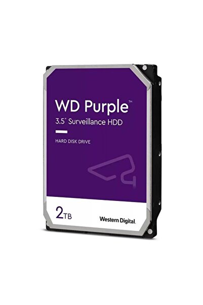 Universal قرص صلب WD PURPLE سعة 2 تيرابايت بسرعة 5400 دورة في الدقيقة وذاكرة ...