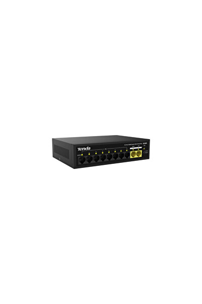 Tenda S110PC محول شبكة مكتبي غير قابل للإدارة بـ 10 منافذ 10/100 و8 منافذ POE...