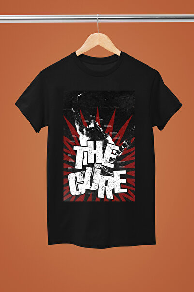 MAGORS The Cure the Rock Band Printed Cotton Short Sleeve Regular Fit Rock T-Shirt