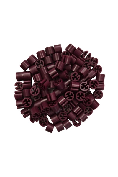 JokeyAmbalaj Unprinted (Bordo) Beads for Bracelet (100 Pieces)